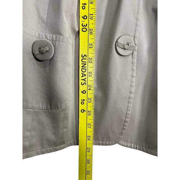 Talbots Woman’s Stretch Size 24W Button Detaik Snap Down Tan Jacket Lightweight - Picture 11 of 11